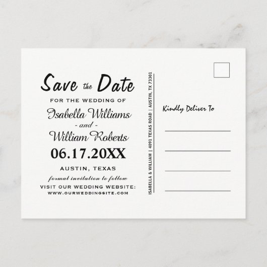 レザー素朴カウボーイのブーツは日付を保結婚存 案内ポストカード (裏面)