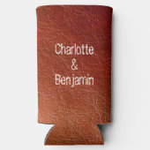 レザー素朴結婚ズ スリム缶クーラー (裏面)