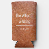 レザー素朴結婚ズ スリム缶クーラー (正面)