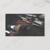 レザー縫合弁 |エンボスレタリングブラシ 名刺 (裏面)