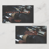 レザー縫合弁 |エンボスレタリングブラシ 名刺 (正面/裏面)