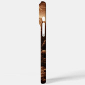 レザー芸術的のようなクマby River Case-Mate iPhoneケース (裏面 / 左)