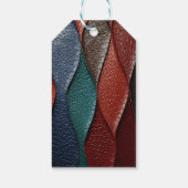 レザー芸術的テクスチャアートデザイン ギフトタグ (裏面)