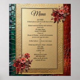 レザー芸術的テクスチャアートデザイン ポスター