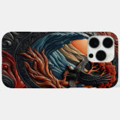 レザー調 イーグル ネイチャー シーン Case-Mate iPhoneケース (裏面 (横))