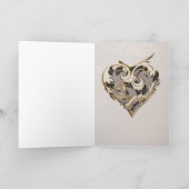 レザー風ハート ソフト カード (内部)