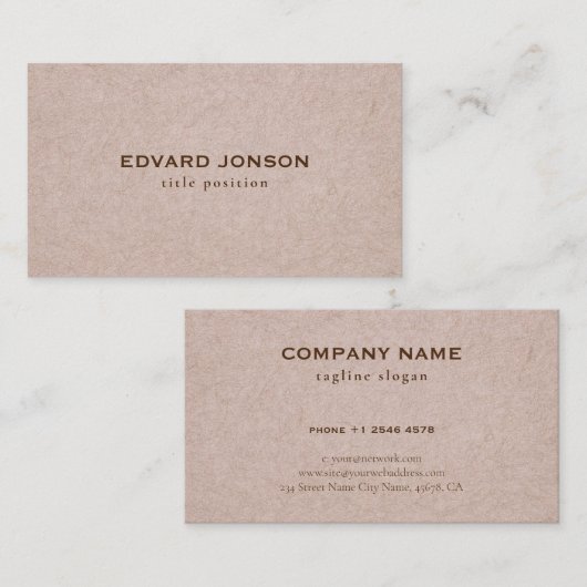 レザー風合い模様名刺 名刺 (正面/裏面)