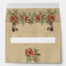 レザー&スエードのテクスチャアート 封筒