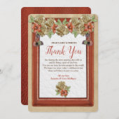 レザー&スエードのテクスチャーアートありがとう 招待状 (正面/裏面)