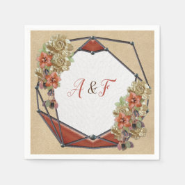 レザー&スエードテクスチャアートナプキンス スタンダードカクテルナプキン