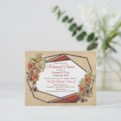 レザー&スエードテクスチャアートリハーサルディナー 招待状 (スタンド正面)