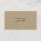 レザー | ステッチ 名刺 (裏面)