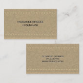 レザー | ステッチ 名刺 (正面/裏面)