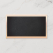 レザー |バラクラシック金ゴールドメタル縁ど 名刺 (裏面)