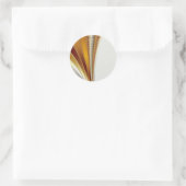 レザー – フラクタルステッカー ラウンドシール (バッグ)