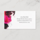 レザー |ブラッ芸術的シュカラフルー 名刺 (裏面)