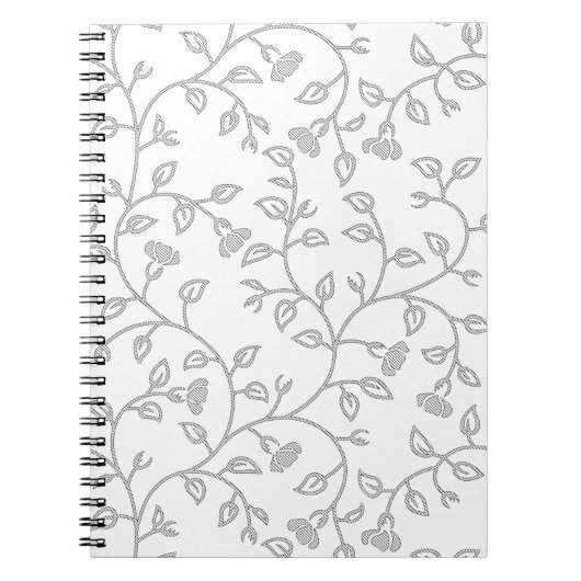 レザー＆ブランドのビジネスノートパッド ノートブック (正面)