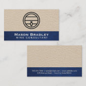 レザー |ブルーレザー 名刺 (正面/裏面)