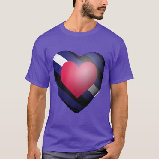 レザー プライド ハート Tシャツ (正面)
