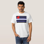 レザー・プライド・フラッグ Tシャツ (正面フル)