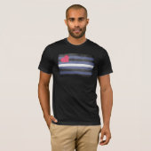 レザー・プライド・フラッグ Tシャツ (正面フル)