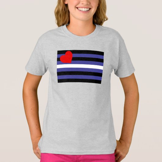 レザー・プライド・フラッグ Tシャツ (正面)
