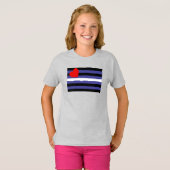 レザー・プライド・フラッグ Tシャツ (正面フル)