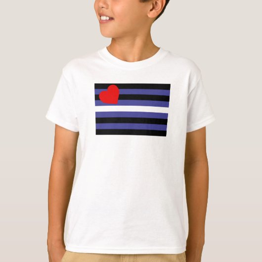 レザー・プライド・フラッグ Tシャツ (正面)