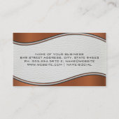 レザー |メタル波トリム 名刺 (裏面)