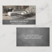 レザー | モダンインテリアホーム 名刺 (正面/裏面)