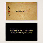 レザー&ルビーCUSTOMプロファイルカード (正面&裏面)