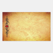 レザー&ルビーCUSTOMプロファイルカード 長方形シール (正面)