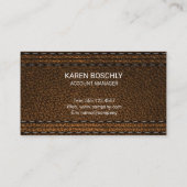 レザー 名刺 (裏面)