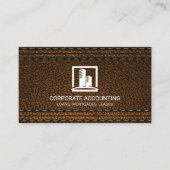 レザー 名刺 (正面)