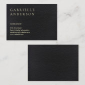 レザー | 役員 名刺 (正面/裏面)