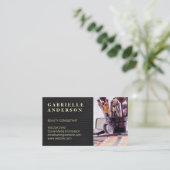 レザー |美しいファッションスタイリスト 名刺 (スタンド正面)