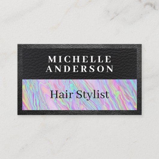 レザー |虹色レインボー液 予約カード (正面)