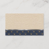 レザー | 装飾品 | 金属トリム 名刺 (裏面)