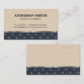 レザー | 装飾品 | 金属トリム 名刺 (正面/裏面)