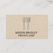 レザー | BBQツール 名刺 (正面)