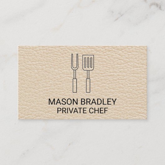 レザー | BBQツール 名刺 (正面)