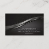 レザー | Lux Trim |エグゼクティブ 名刺 (裏面)