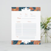 レシピと思い出の秋季フローラレシピカード (スタンド正面)