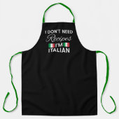レシピなんていらない イタリア人だから エプロン (正面)