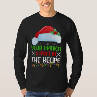 レシピにあなたの意見は入っていません クッキングチーフ クリ Tシャツ