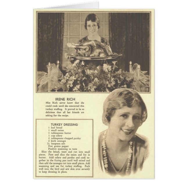 レシピに服を着せるアイリーン豊富なトルコ (正面)