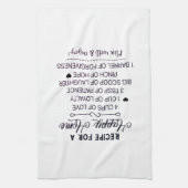 レシピのためにハッピーファミリーレシピホリデーギフト キッチンタオル (縦)