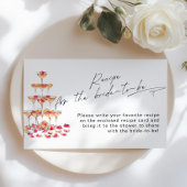 レシピのための花嫁パテルズとプロセッコブライダル エンクロージャーカード