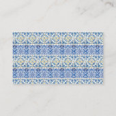 レシピのイタリアのレモンタイルイタリアのブライダルシャワー エンクロージャーカード (裏面)