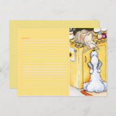 レシピのカードパン天国イエロー ポストカード (正面/裏面)